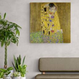 Gustav Klimt's The Kiss - Abstract Art Print, Framed Or Rolled Canvas - thumbnail 2