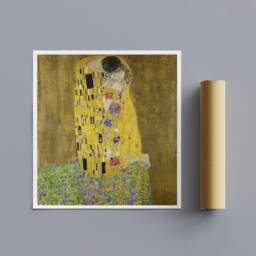 Gustav Klimt's The Kiss - Abstract Art Print, Framed Or Rolled Canvas - thumbnail 3