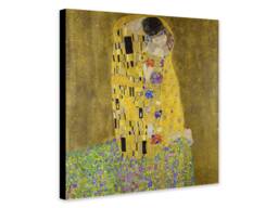 Gustav Klimt's The Kiss - Abstract Art Print, Framed Or Rolled Canvas - thumbnail 1