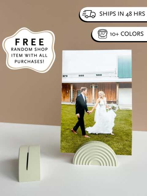 Arch Photo Stand 4x6 Picture Frame Polaroid Picture Frame Photo Display Framed Gift Large Boho Wedding Table Decor - image 1