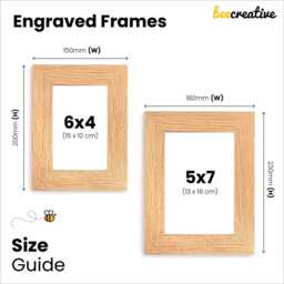 Engagement Gifts, Photo Frame 6x4 7x5, Engaged Gift, Couple Gift Ideas, Engraved Wooden - thumbnail 3