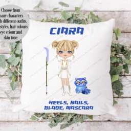 K Pop Cushion, K-Pop Gift, Girls Pillow, For Her, Gift Anime Fantasy Cushion, Hunters - thumbnail 3