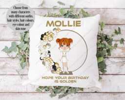 K Pop Cushion, K-Pop Gift, Girls Pillow, For Her, Gift Anime Fantasy Cushion, Hunters - thumbnail 1