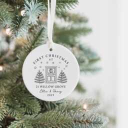 First Christmas in Our New Home Bauble - Ceramic Xmas Tree Decoration Couple Keepsake - thumbnail 3