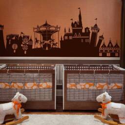 Carousel Horse Castle Vinyl Wall Decal, Nursery Decor - thumbnail 2