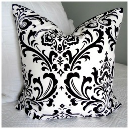 2 Patterns.scroll.polka Dots.pillow Covers.black.white.slipcover.modern.pillow Cover.glamorous.beautiful Slip Covers.pillow Covers - thumbnail 2