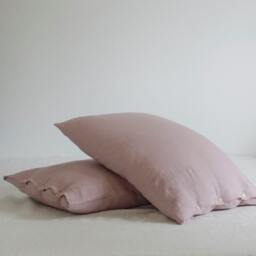 Pink Duvet Cover Set Handmade Of 100% Ecofriendly High Quality Linen, Single, Twin, Double, Full, Queen, King Bedlinen - thumbnail 3