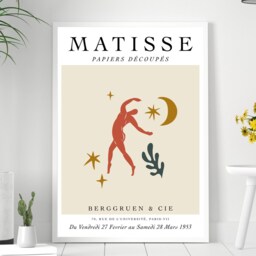 Wall Print Henri Matisse Art Modern Exhibition Abstract - Paper Cutouts Poster A5 A4 A3 Framed - thumbnail 2