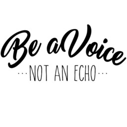 Motivational Wall Art Quotes - Be A Voice Not An Echo Inspirational Home & Office Vinyl Sticker - Vwaq - thumbnail 2