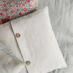Decorative Cushions in Liberty Cotton Fabric, Square & Rectangular Handmade Flower Pattern - thumbnail 4