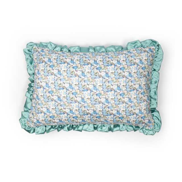 "Sale Ruffle Cushion Made With Liberty Fabric - " - image 1