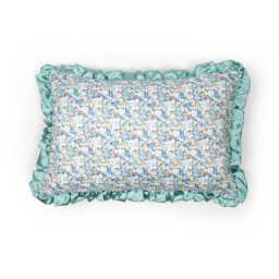 "Sale Ruffle Cushion Made With Liberty Fabric - " - thumbnail 1
