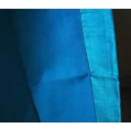 "Aqua Turq Silk Curtain 52""x96" - thumbnail 4