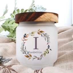 Personalised Candle Jar Holder, Custom Name Age Gift For Friend Milestone Birthday Keepsake - thumbnail 1