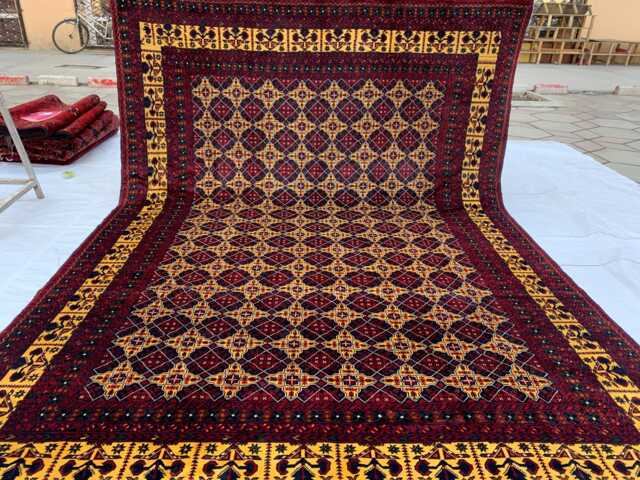 8x12 Handwoven Afghan Yousafi Wool Rug - Large Area Soft - image 1