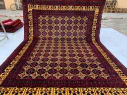8x12 Handwoven Afghan Yousafi Wool Rug - Large Area Soft - thumbnail 1
