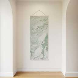 Liquid Marble Tapestry - Wall Hanging Unique Art - thumbnail 3