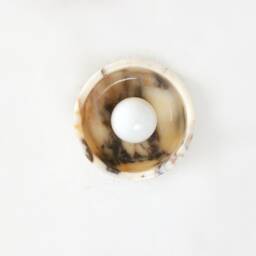 Minimalist Calacatta Viola Marble & Brass Sconce Lamp Vanity Fixture Light Bathroom Kitchen Wall - thumbnail 2