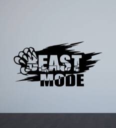 Beast Mode Wall Decal Gym Poster Sport Motivational Quote Inspirational Vinyl Sticker Bodybuilding Gift Fitness Decor Workout Art 8-86 - thumbnail 1