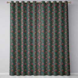 Classic Octopus Tentacle Seamless Pattern Deep Sea Vintage Style Readymade Eyelet Ring Top Thermal 100% Blackout Curtains - thumbnail 2