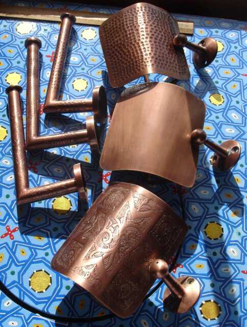 Moroccan Antique Copper Colour - Smaller Size Toilet Paper Roll Holder Wall Mounted - Various - image 1