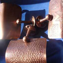 Moroccan Antique Copper Colour - Smaller Size Toilet Paper Roll Holder Wall Mounted - Various - thumbnail 3
