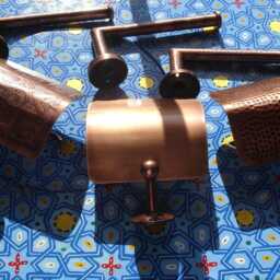 Moroccan Antique Copper Colour - Smaller Size Toilet Paper Roll Holder Wall Mounted - Various - thumbnail 2