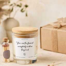 Friendship Candle Gift For Her - Christmas Birthday Present You Are The Friend Everybody Wishes They Had - thumbnail 2