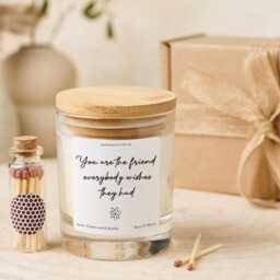 Friendship Candle Gift For Her - Christmas Birthday Present You Are The Friend Everybody Wishes They Had - thumbnail 1
