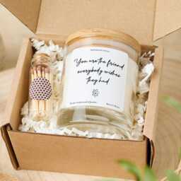 Friendship Candle Gift For Her - Christmas Birthday Present You Are The Friend Everybody Wishes They Had - thumbnail 3