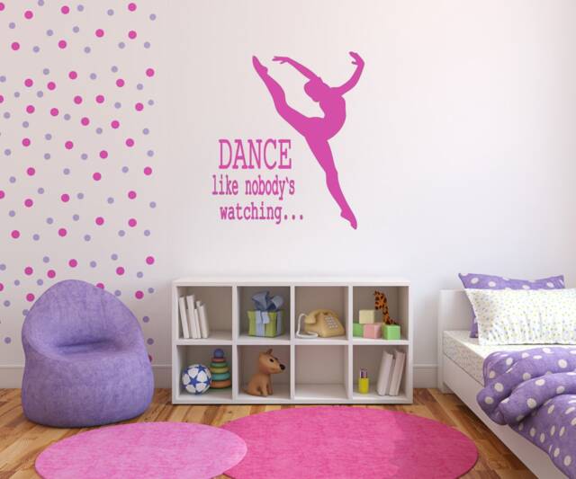 Large Ballet Dance Wall Decals Like Nobody's Watching - image 1