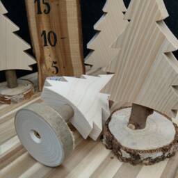 Blank Christmas Tree Natural Wood 3 Sizes Individually Or Set - Selection, For Painting, Handmade, Unique, Diy, Joy - thumbnail 4