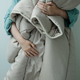 Organic Wool Comforter, Twin Size, Handmade Cotton Sateen Covered - Us Duty Paid - thumbnail 3