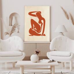 Modern Wall Art, Matisse Inspired Art Work, Neutral Prints, Home Decor, Boho Bedroom Living Room - thumbnail 3
