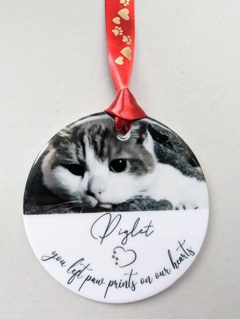 Personalized Pet Memorial Christmas Ornament Photo Keepsake - image 1