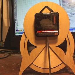 Digital File Desktop Clock Files To Cut Your Own On Laser. 1/8 - thumbnail 4