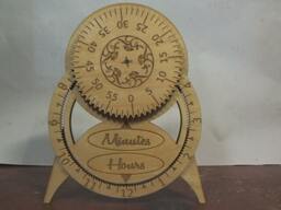 Digital File Desktop Clock Files To Cut Your Own On Laser. 1/8 - thumbnail 1