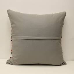 Vintage Turkish Kilim Pillow Cover, Ethnic Boho Throw - 24x24 - thumbnail 4