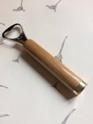 Purdey Shotgun Shell Solid Oak Wood Bottle Opener Unique Gift - thumbnail 1