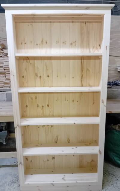 6Ft Tall Bookcase Book Shelf Display Any Size Made.delivery Cost Shown On The 2nd Photo - image 1