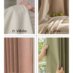 Shona Blackout Curtain, 4 Colors, Room Darkening Thermal Custom Curtain Panel, For Bedroom & Livinroom, 1Pc - thumbnail 2