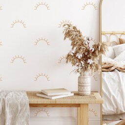 Boho Sun Wall Decals - Sunshine Stickers, Neutral Nursery, Kids Room Art, Playroom Decor - thumbnail 3