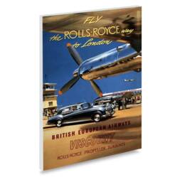 "Reprint Of The Vintage ""Fly Rolls Royce Way To London" - thumbnail 2
