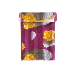 Reversible Sari Kantha Throw Twin Size Handmade Floral Quilt