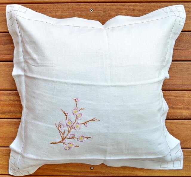 Pure Linen European Pillow Cushion Cover Square 22