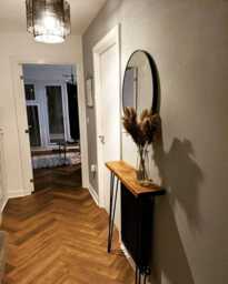 Scaffold Board Console/Hallway Table With 86cm Hairpin Legs - Up To 100cm, Shelve - thumbnail 1