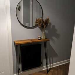 Scaffold Board Console/Hallway Table With 86cm Hairpin Legs - Up To 100cm, Shelve - thumbnail 2