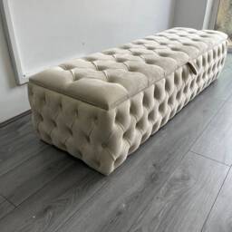 Handmade Large Footstool , Coffee Table Puffy 3Ft, 4Ft, 4Ft6, 5Ft, 6Ft - thumbnail 2