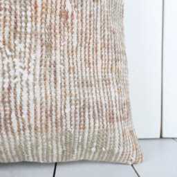 Turkish Kilim Pillow Cover 14x14 Boho Throw - thumbnail 3