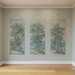 Countryside Tapestry - Wall Hanging Unique Art - thumbnail 2